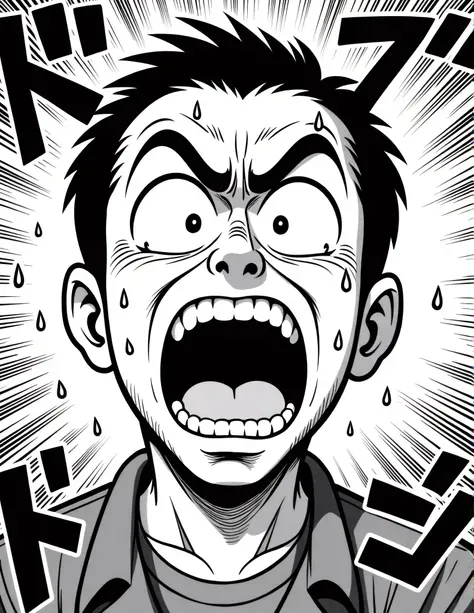 誇張された漫画スタイル