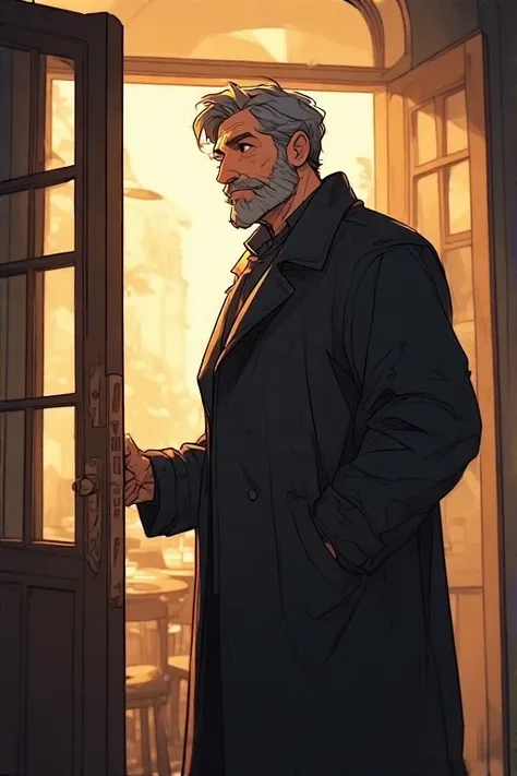 MANN KOMMT DURCH DIE TÜR