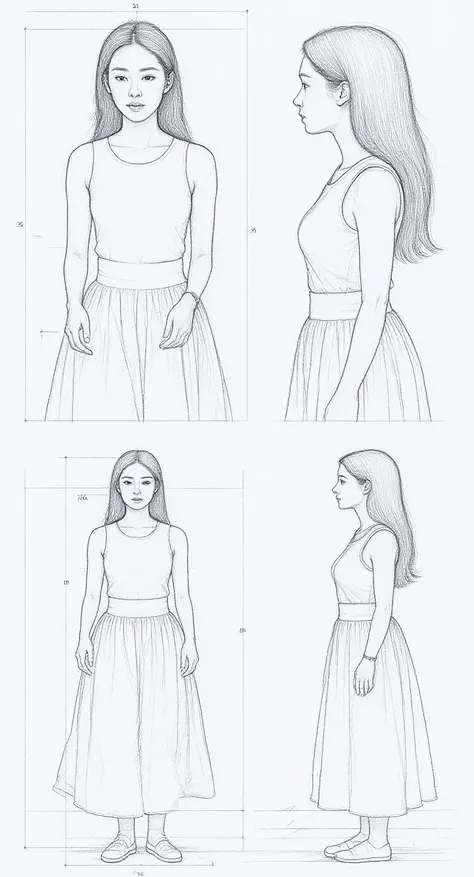 直播图片生成多角度素描