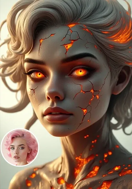 Лавовая трещина Лица