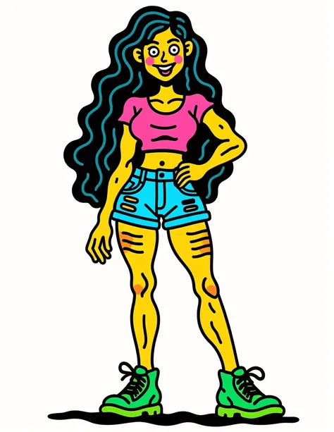 oyuncu çizgi film tarzı