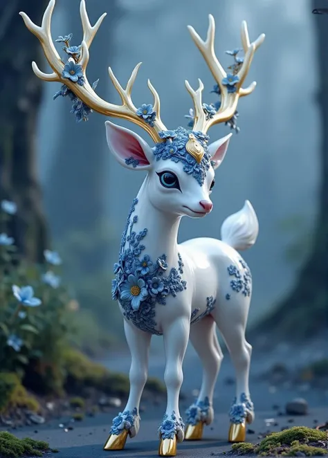 Elegant Porcelain Bloom Aesthetic