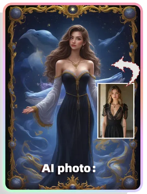 AI style：Starry Sky Card Girl AI Theme