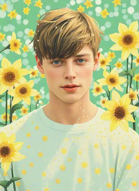 🟠Miraggio di girasole a pois🟠