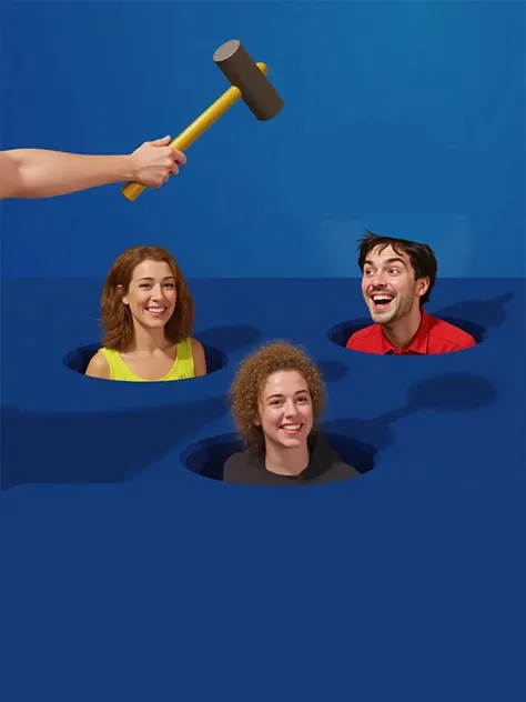 Juego de topos de la vida real