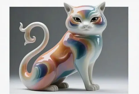 Transformado em cerâmica colorida e aerodinâmica