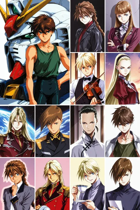 8 in 1，Gundam Wing/新机动战记高达W，Asagi Sakura/浅木樱- Artist Style_rel_260420