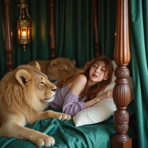 Von einer Gruppe kleiner Süßer umgeben