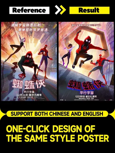 Thiết kế poster cùng phong cách chỉ với một cú nhấp chuột