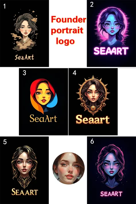 創設者の肖像ロゴ