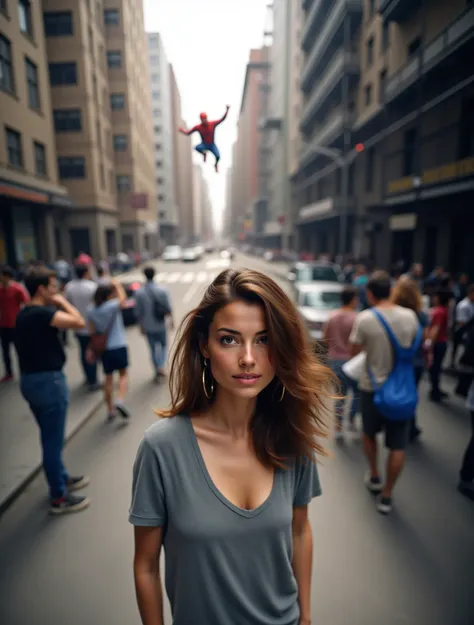 Наблюдение за съемками Человека-паука