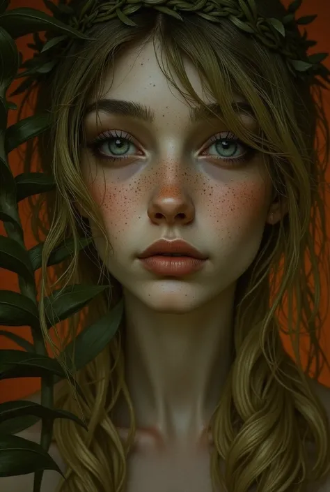 A hyper-realistic close-up whimsical portrait 
