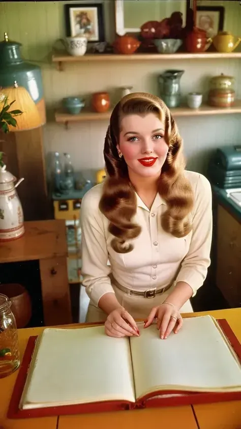 Turn image into 1940 Pinup style image