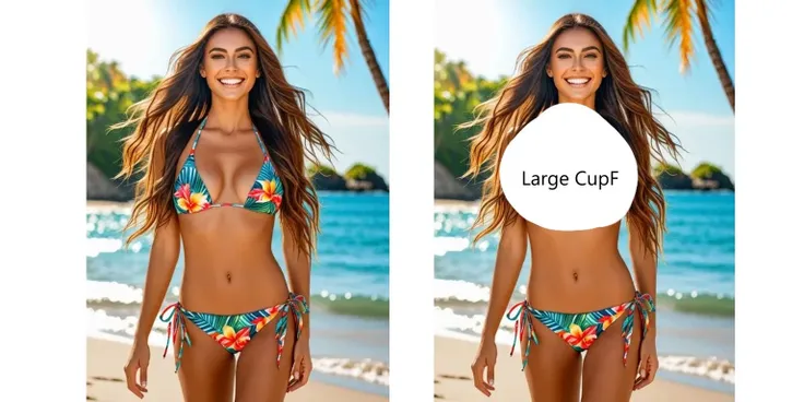 Remove the her bra to cupF sdxl_inpainting V.1