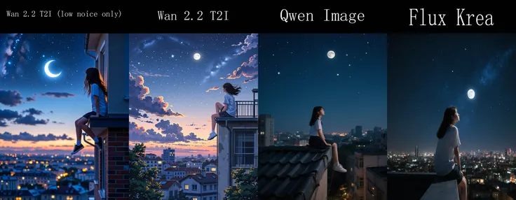 Qwen Image VS Flux Krea VS Wan2.2 T2I<br>What is the best? You can check for yourself!<br>This workflow gets you equipped with everything that you need to answer this questions.<br>Keep in mind that generation time and cost can be high, so using Workflow Version is recommended.<br><br>Workflow version: https://www.seaart.ai/workFlowDetail/d2et9ile878c73ah21t0