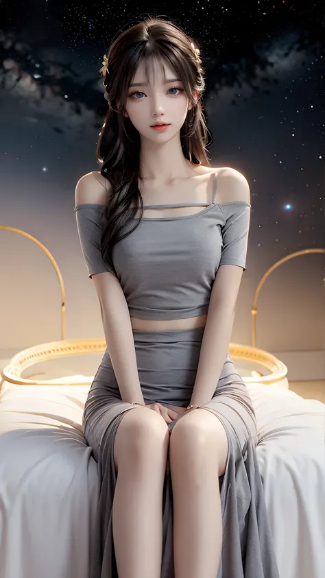 灰調裸肩細帶美型洋裝 2025_8_15