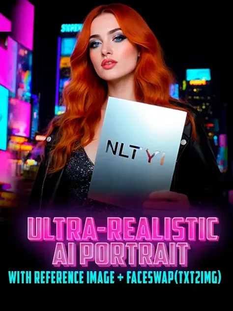 超写実的なAIポートレート - 参照画像付き + フェイssワップ(テキスト2画像)