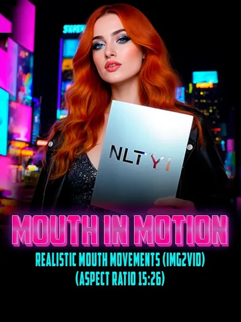 AĞIZ HAREKETTE - Gerçekçi ağız hareketleri (img2vid) (En boy oranı 15:26)