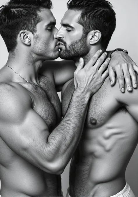 Hunks kissing 1