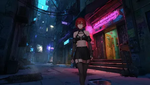 Cyberpunk 背景下的你的角色!