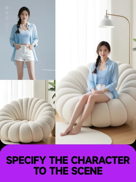 シーンのキャラクターを指定する