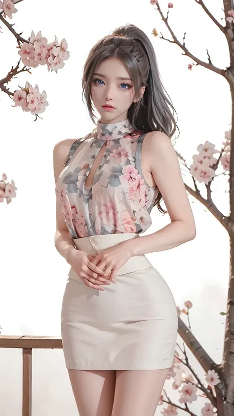 高領印花雪紡套裝穿搭-海藝 2025_8_31
