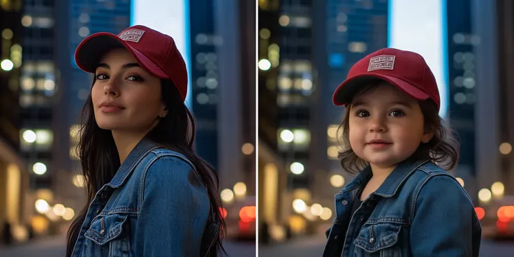 Diese Anwendung kann den hochgeladenen Charakter in ein Kind verwandeln, während die Kleidung beibehalten wird, Haltung, Hintergrund und Frisur unverändert. Sie müssen nur ein klares Bild des Charakters hochladen und auf Erstellen klicken.