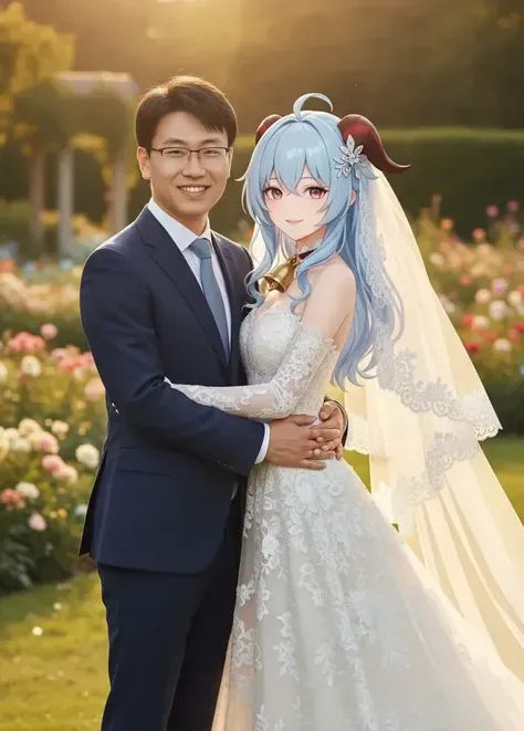 Foto di matrimonio con una moglie di anime o star！