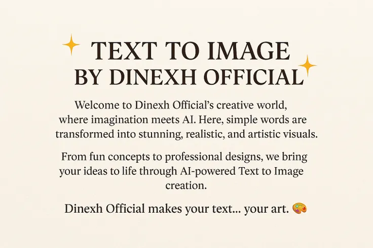 Texte vers image par Dinexh Official