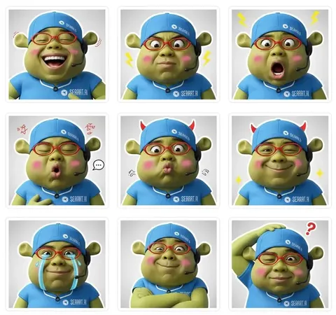 4.Генератор реалистичных эмоциональных стикеров