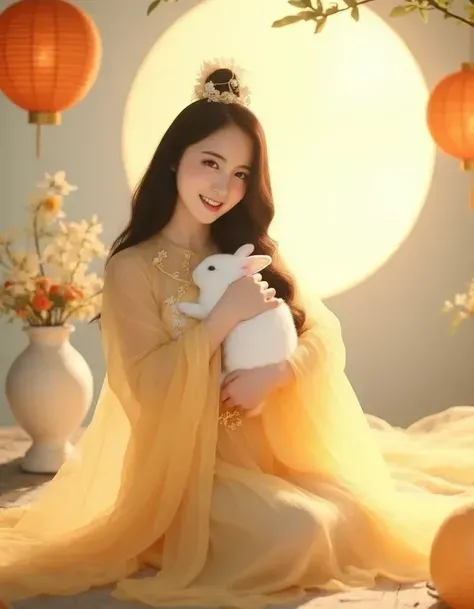 Moon Goddess with Rabbit