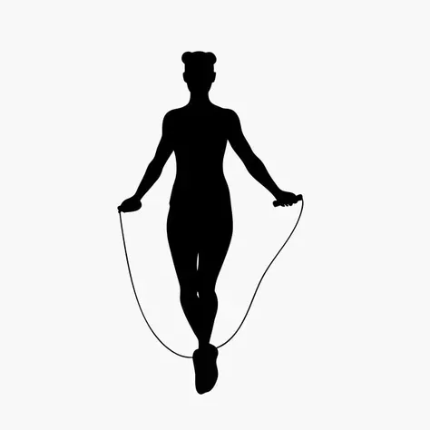 Yavaş çekim ip atlama