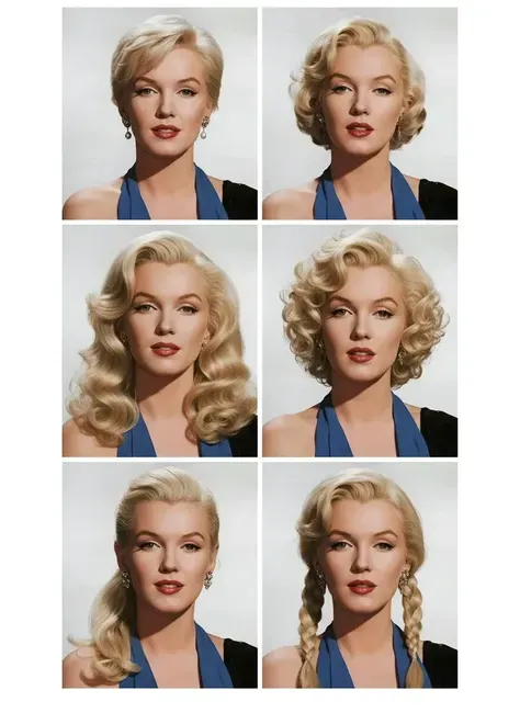 Six random hairstyles