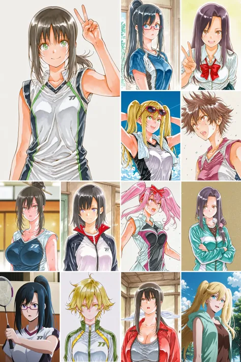 10 in 1，Hanebado!/轻羽飞扬，滨田浩辅/Kohsuke Hamada- Artist Style illustrious XL_v1.0