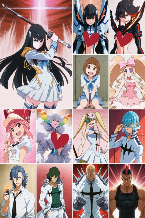 12 in 1，KILL la KILL/斩服少女/キルラキル - Artist Style illustrious XL_v1.0