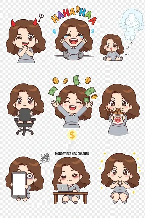 Paquet d'émoticônes de travailleurs