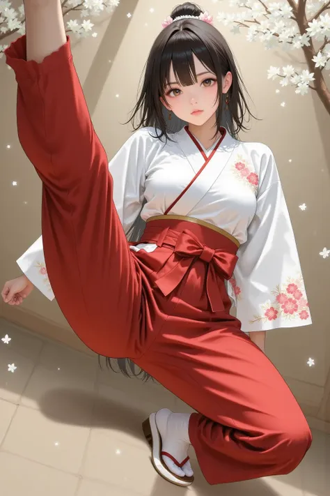 巫女のしゃがみハイキック v1.0