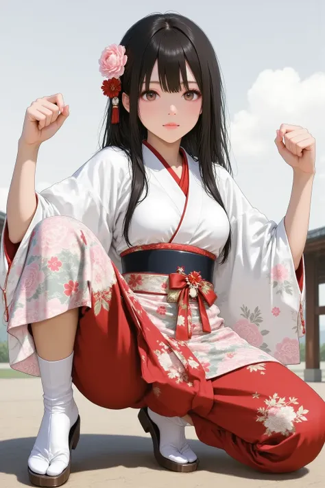 巫女のしゃがみスタイル v1.0