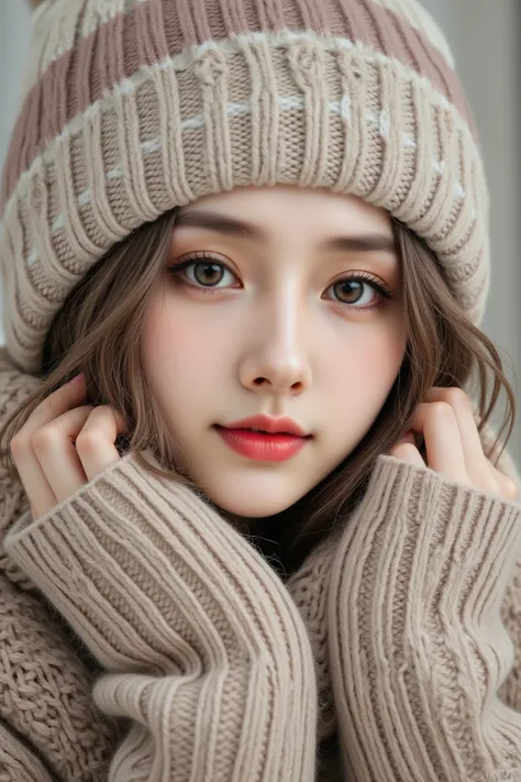 ニット帽の女性 v1.0
