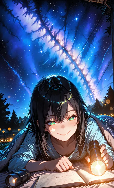 No Wi-Fi, just starlight—her universe fits on a paper chart✨🌌