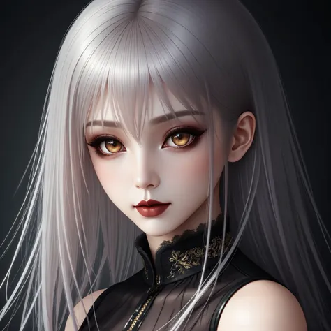銀髪メイクの女性 v1.0