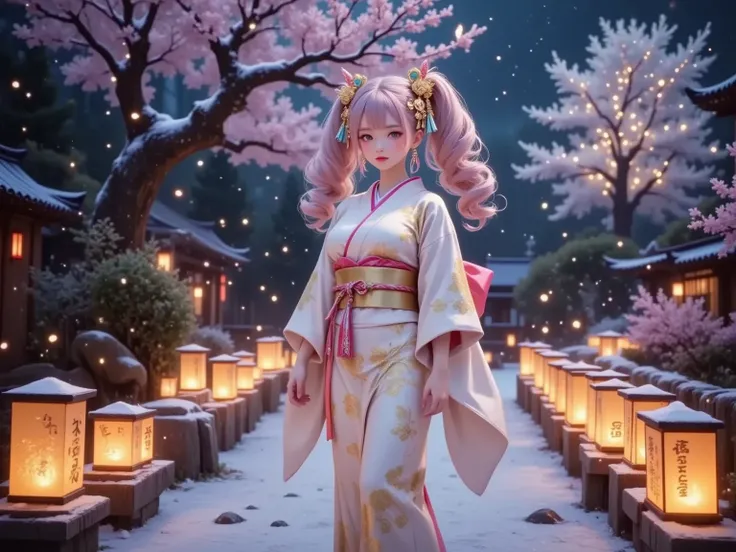 Cute Girl in a Kimono　FLUX_rel_260420