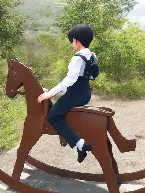 simple plank rocking horse Illustrious v1.0