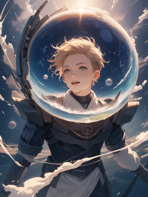 宇宙を旅する少年！🌍✨