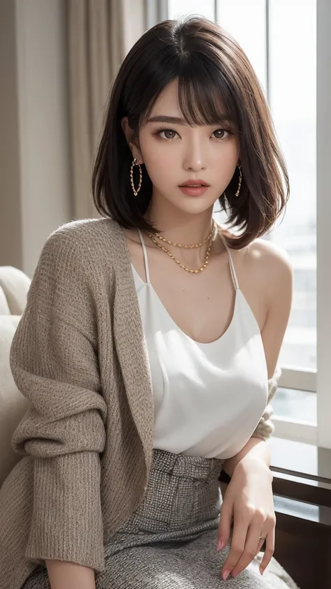 K-Drama a tweed/soft feminine look Daily Style-1 v1.0