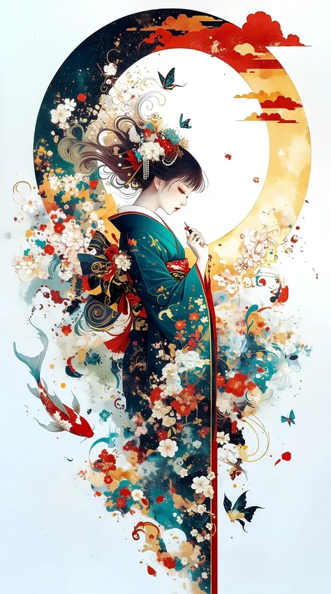 (Qwen&Z-Image) Wafu Decorative Illustration_rel_260420