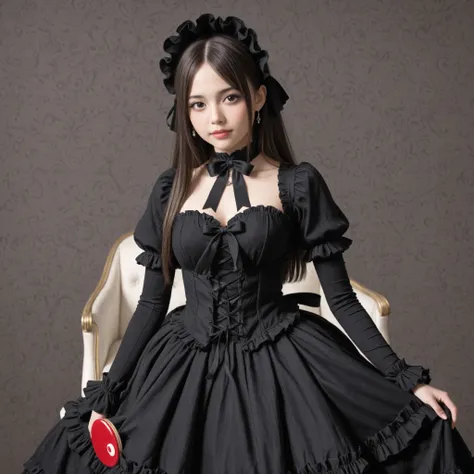 Woman striking a cute pose