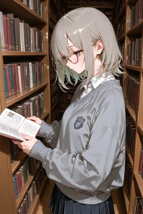 制服女子イラスト生成