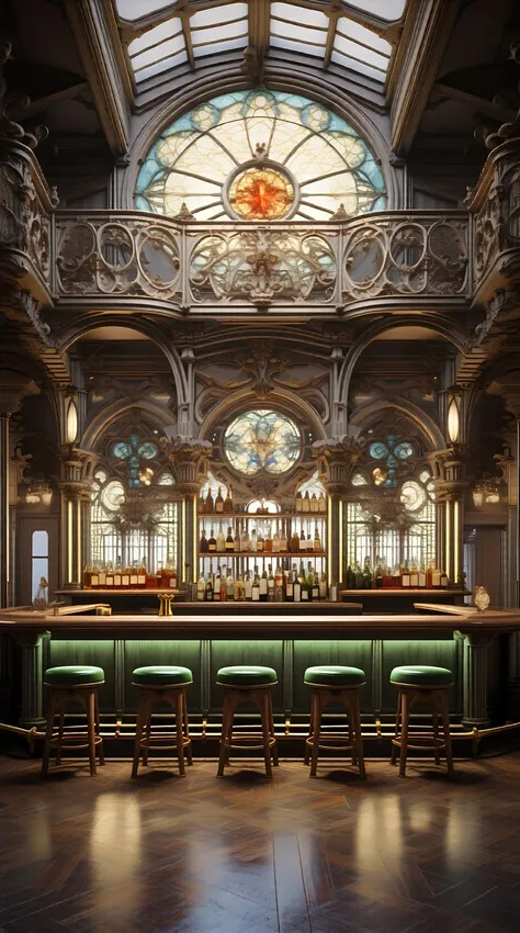(Qwen2512) Art Nouveau style (interior and objects) 2