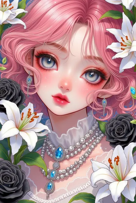GorgeousLolitaGirl 洛丽塔少女肖像-手绘风格_rel_260420